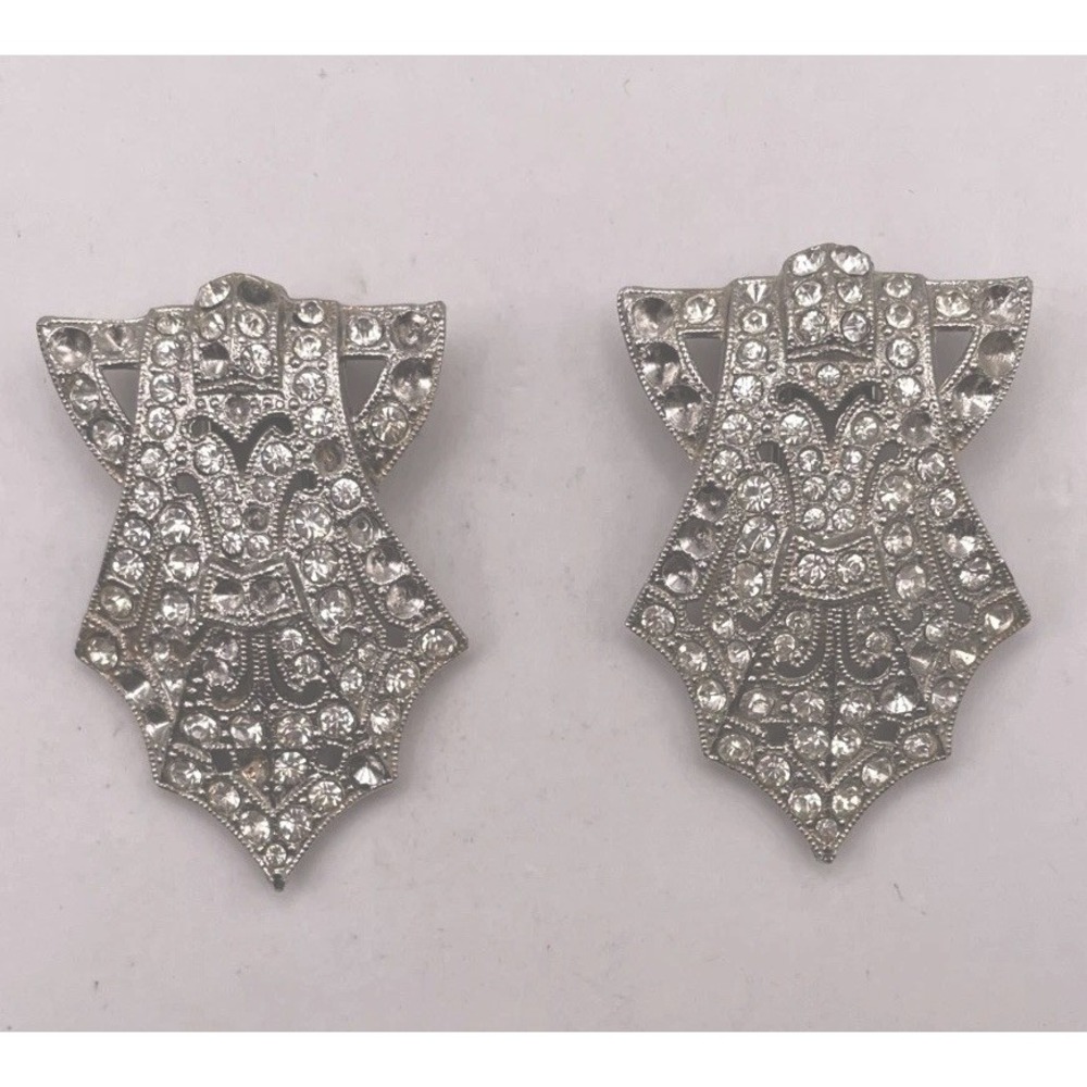 Vintage Bentlee Rhinestone Dress Clips READ‎